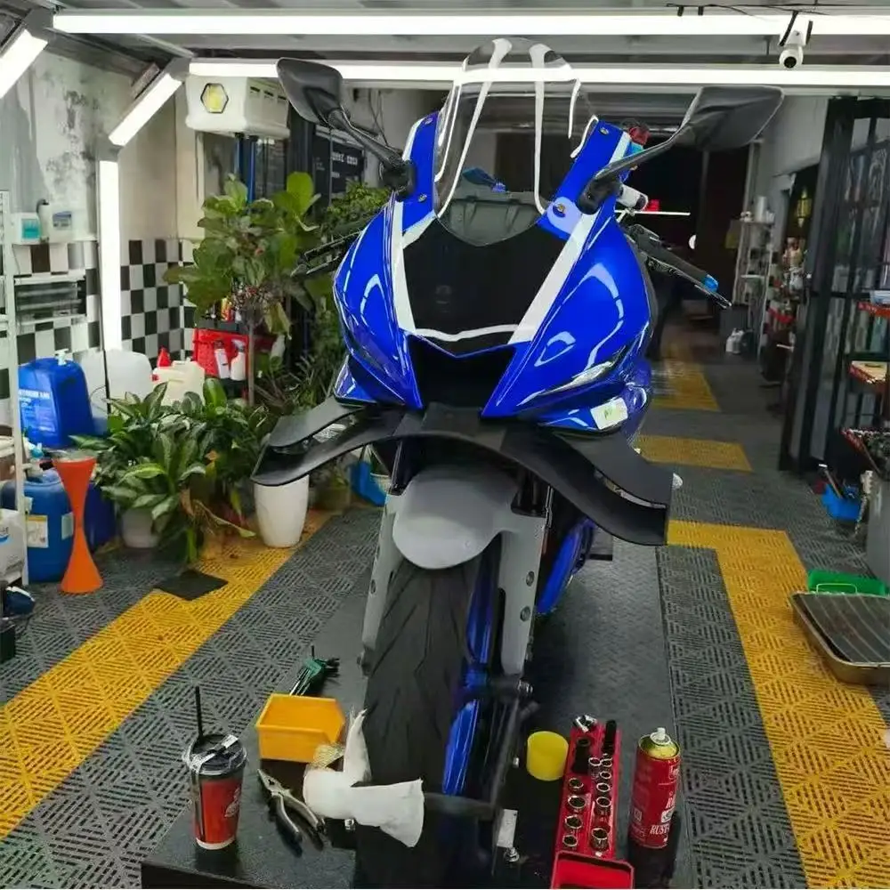 For YAMAHA YZF-R3 2021-2025 Motorcycle Front Spoiler Lower Spoiler Lower Lip R3 GP Wing Downforce Naked Frontal Spoilers