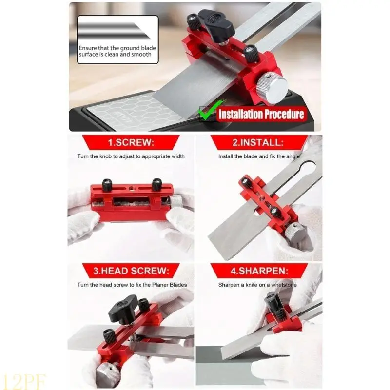 

12PF Honing Guide Sharpening Jig Chisels Flat Chisels Tool Sharpening Guide NonSlip Jigs for Chisels and Sharpening