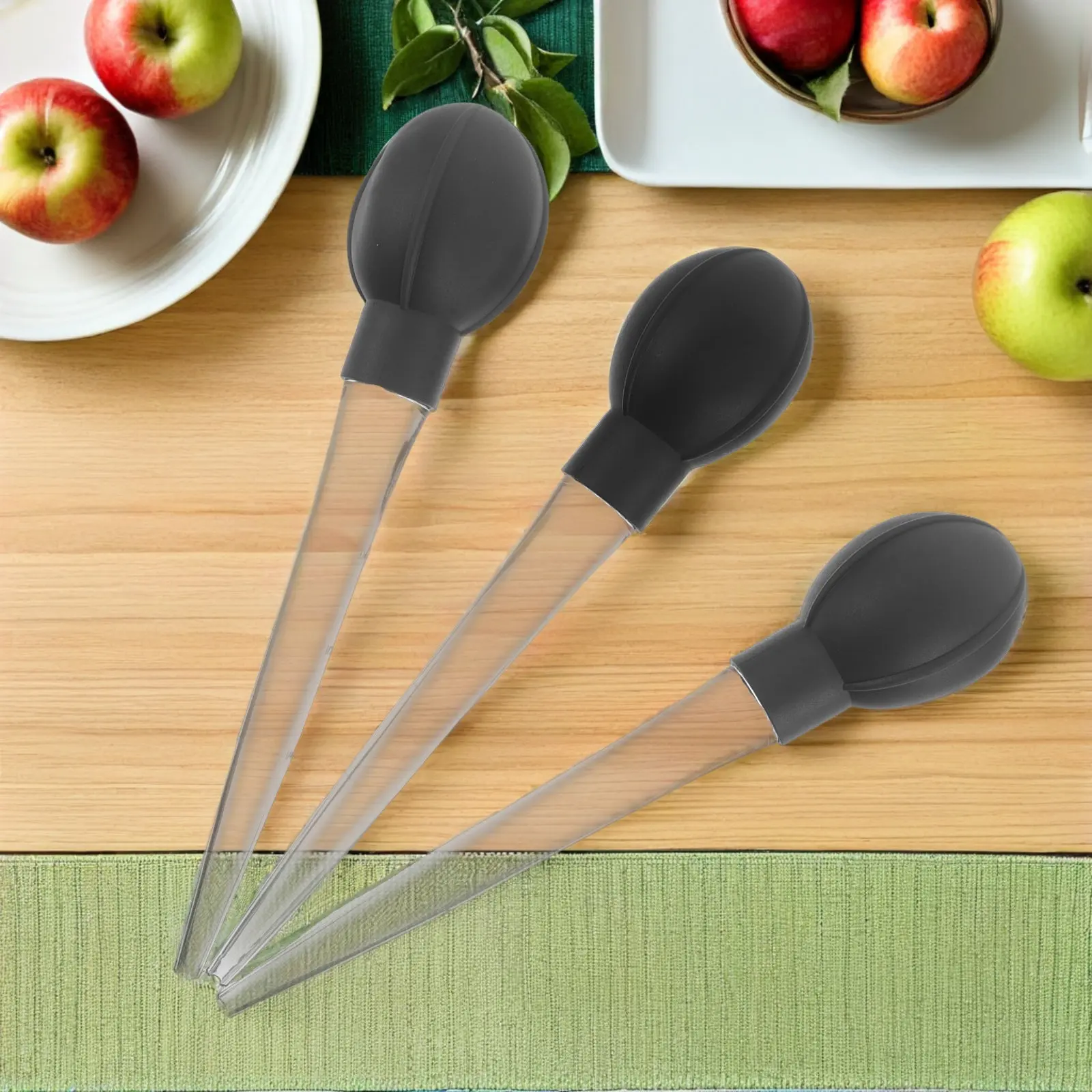 3Pcs Wine Barrel Sampling Pipette Dropper Plastic Graduated Food Grade Reusable Leakproof Transfer Pipettes for Wine Brewing