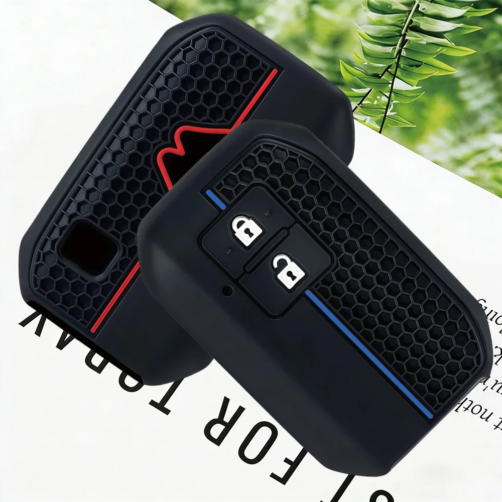 Premium Soft Silicone Car Key Case Cover For Suzuki Swift 2017 2018 Keyless Fob Shell Skin Keyring Key Chain Holder Protector - view 2