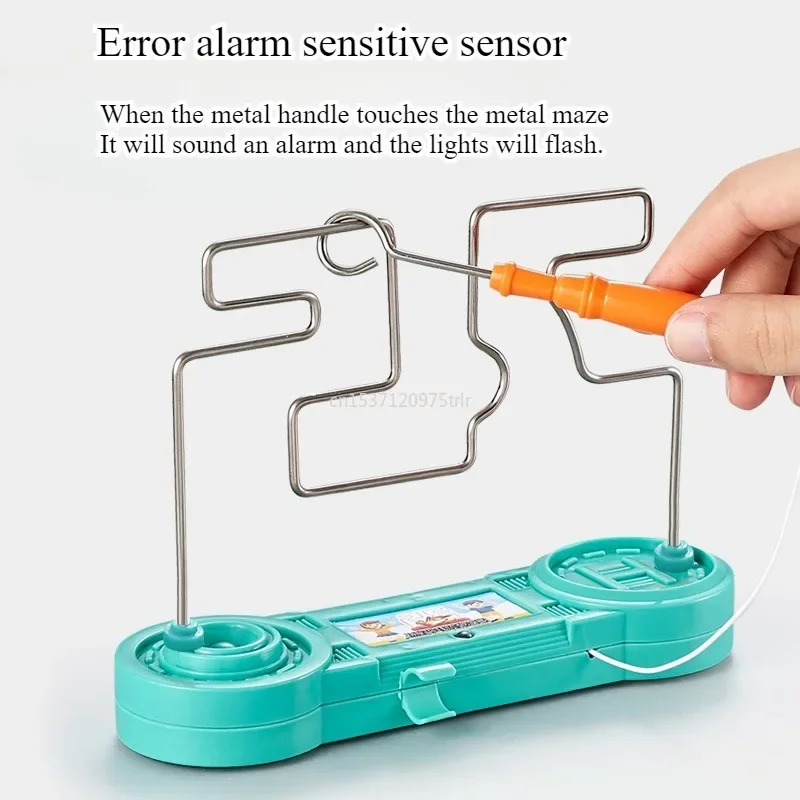 New Game Kids Collision Electric Shock Maze Touch Game Toy Play in Family Party Boy Girl Gift Circuit Science Experiment