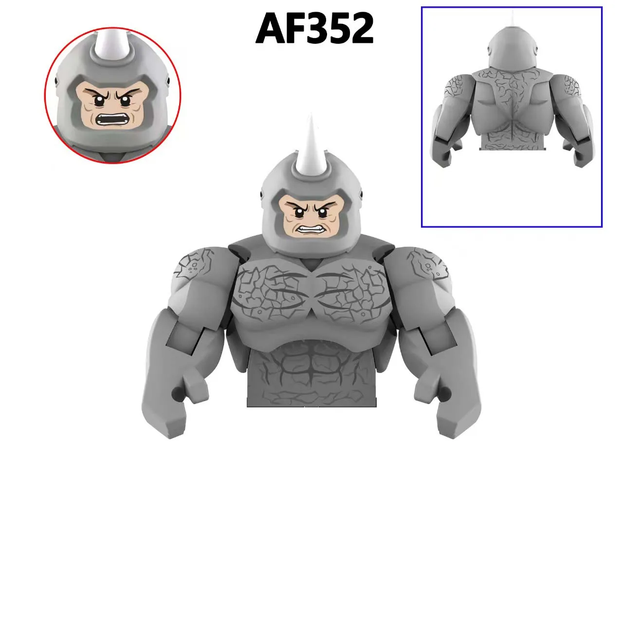 Beweegbare modelstenen Beest Hagedis Neushoorn Monteer Colossus Assemblage Actiefiguren Puzzel Speelgoed Bouwstenen Ornament Modelpop