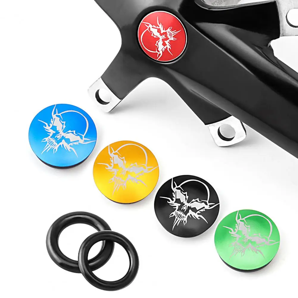 Bike Crank Cover  Useful Hollow Aluminum Alloy  Perfectly Match Waterproof Bike Crank Cover Bike Accessories