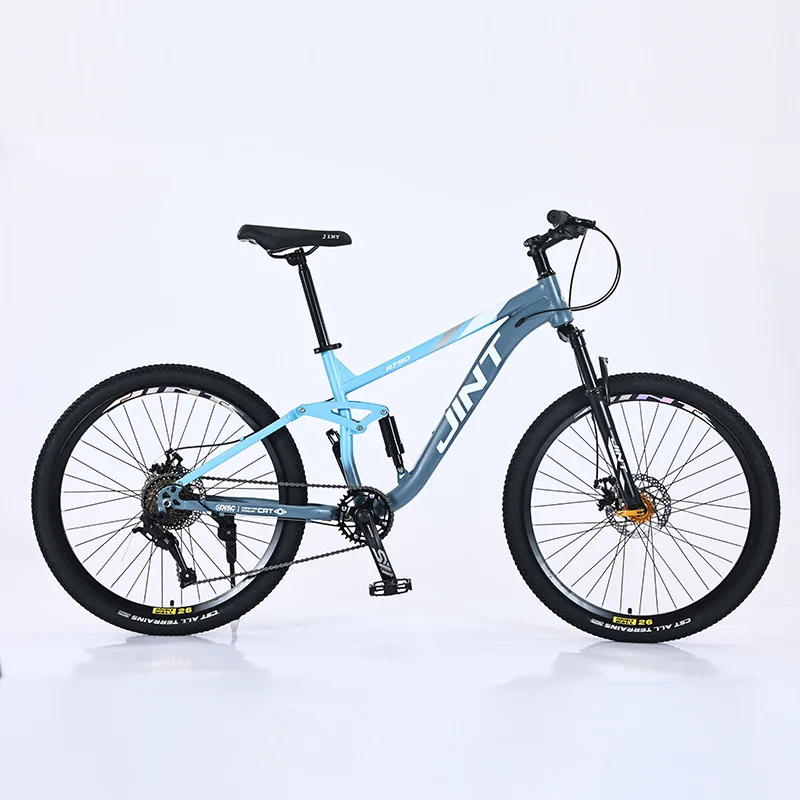 26 inch MTB soft tail mountain bike disc brakes carbon steel Full Suspension Cross Country Bicycle 24 speed downhill bicicleta