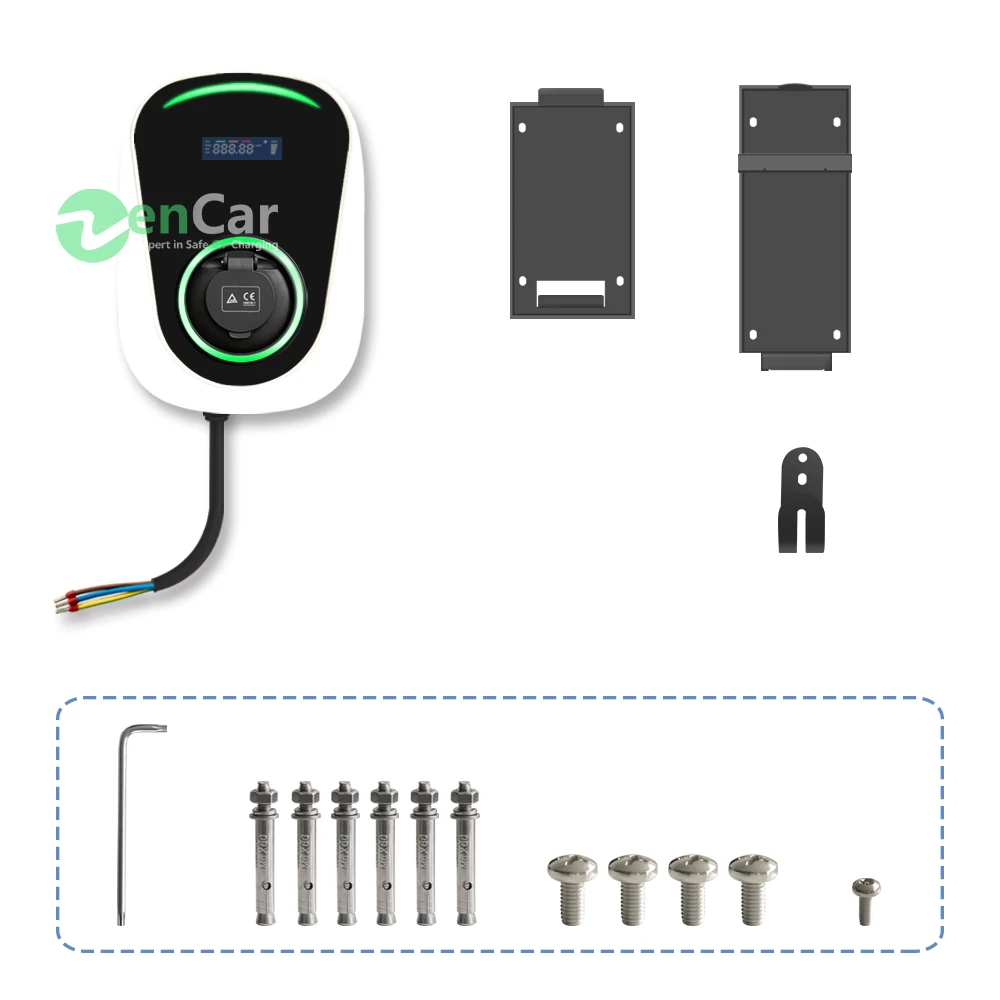 TUV Duosida wallbox 32A 22kw 3 phase ev charging station for fast electric vehicle home charging