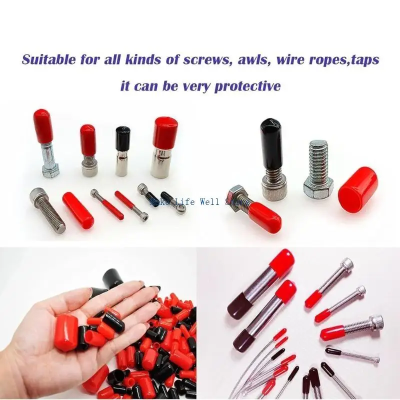  Multipurpose 160pcs Rubber Insulation Caps set for Wiring & Plumbing Projects