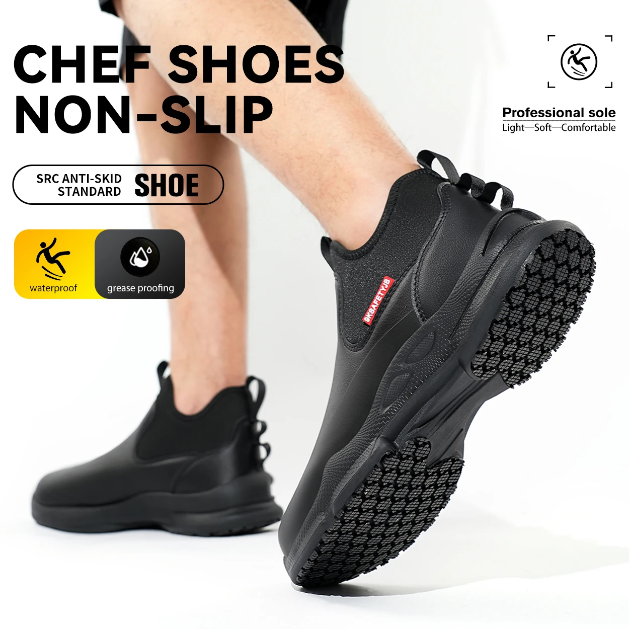 Men's Clogs Shoes Resistant Shoes for Men Non Slip Restaurant and Chef Shoes Men Waterproof Garden Shoes Fishing kitchen Boots