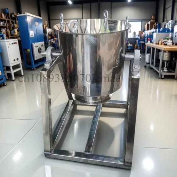 Small Waist Drum Dry Powder Mixer, Stainless Steel Food Grade Blender for Powder Mixing