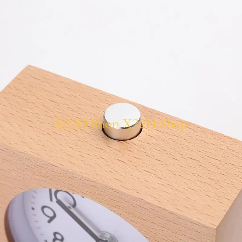 X22D for Time Management Clock with Night Light Beech Square Alarm Clock for Off