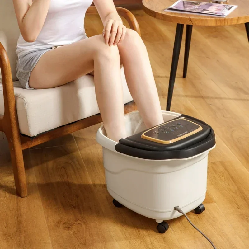 

Red Light Foot Bath Gas Wave Heated Constant Temperature with Electric Massage for Spa Relaxation Foot Spa Heated Therapy Basin