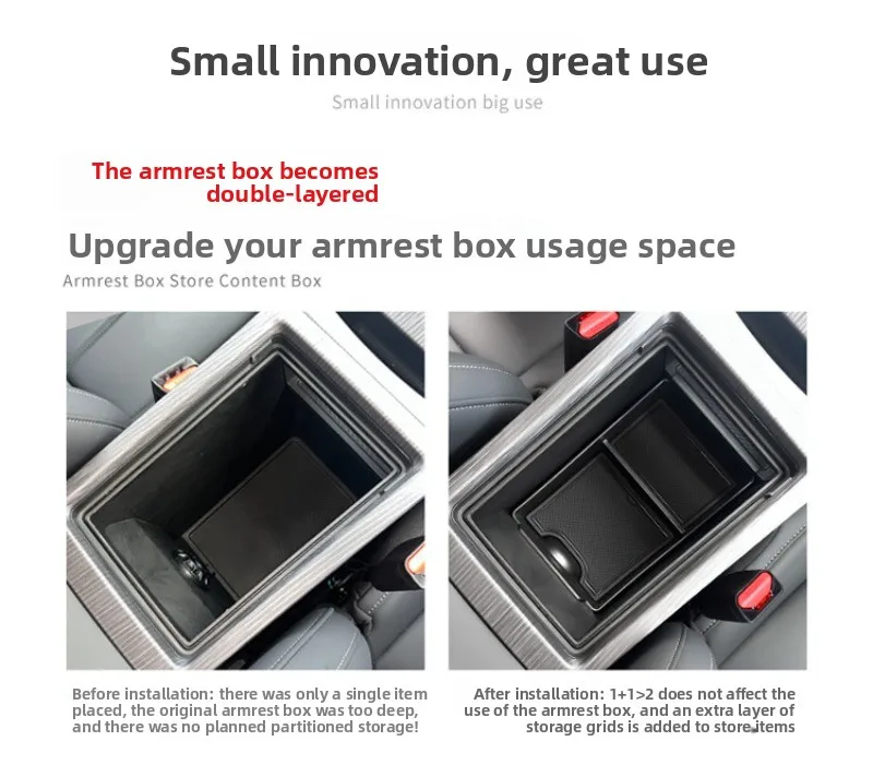 Auto Armlehne Lagerung Box Zubehör Mittelkonsole Ablage Fit Multifunktionale Lagerung Für erkundigen 06/Chery Jaeco J7 – Detail 2
