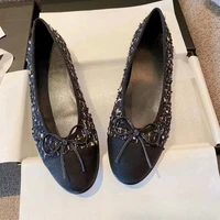 Women Ballet Shoes Bow Flat-soled Single Shoes Round Head Lazy Shoes Ladies Casual Shoes 2