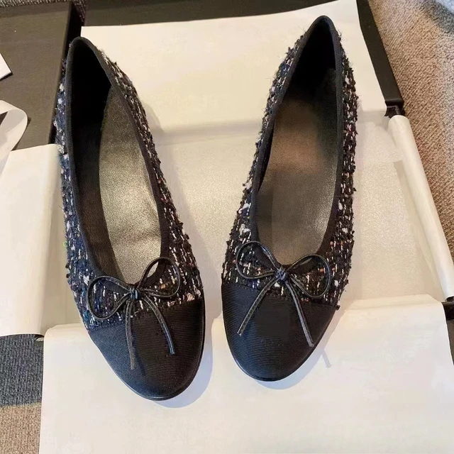 Women Ballet Shoes Bow Flat-soled Single Shoes Round Head Lazy Shoes Ladies Casual Shoes 2