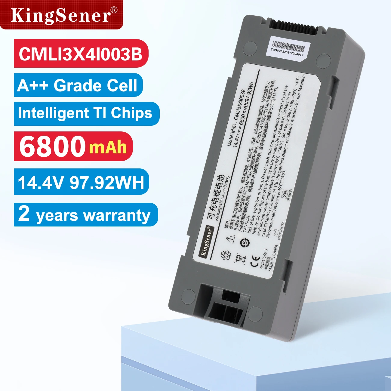 KingSener CMLI3X4I003B CMLI2X4I005B Li-ion Battery For Comen S8 Monitor Desfibrilador CMLI2X4I002B 97.92WH 72WH