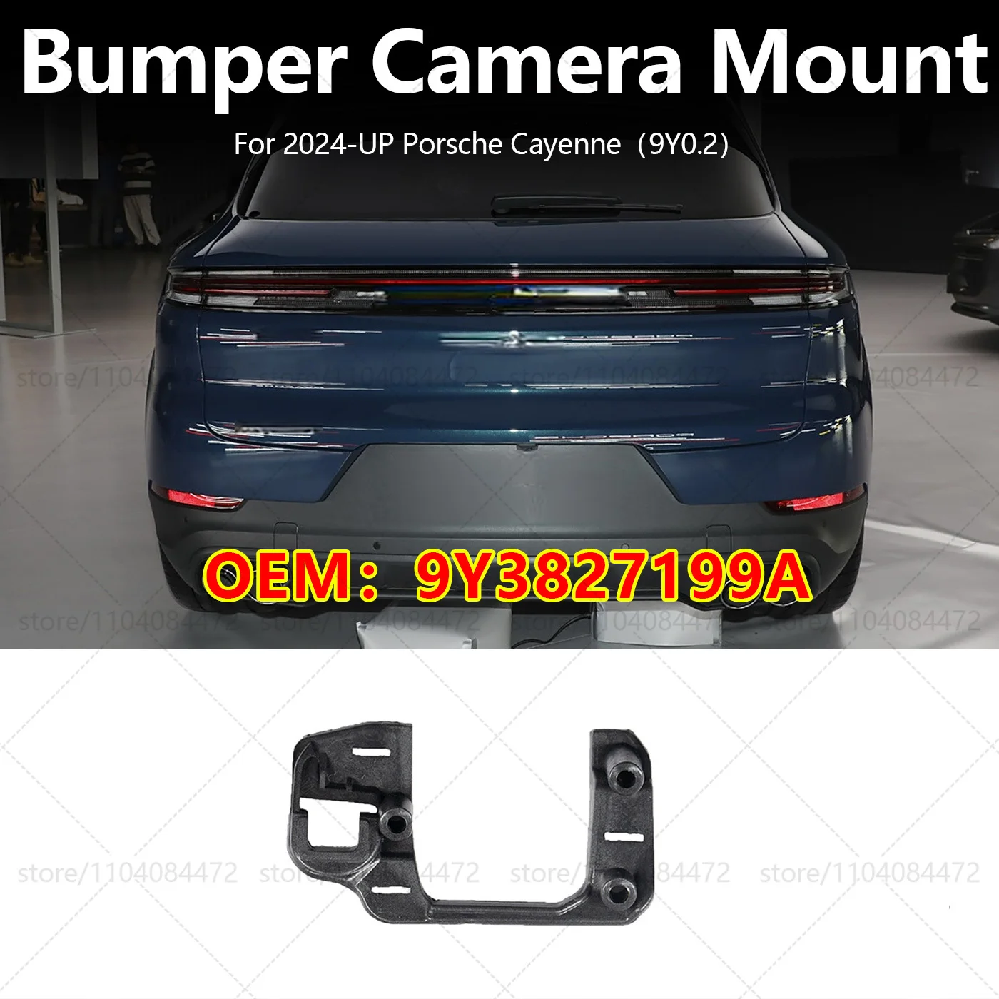 For Porsche 2024-up Cayenne 9Y0.2 Car Rear Bumper Camera Mount OEM 9Y3827199A