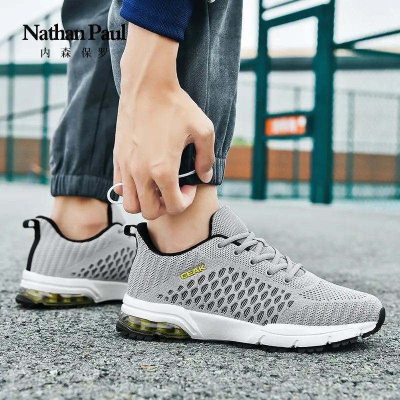 

Новая мужская обувь, летняя спортивная повседневная обувь, повседневная универсальная обувь на мягкой подошве, обувь с сеткой