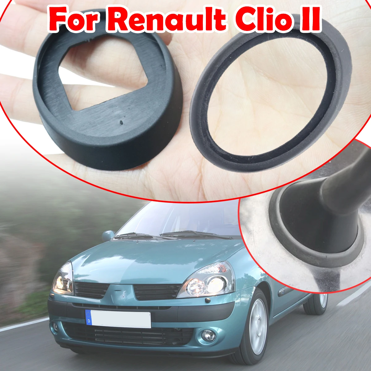 

For Renault Clio II Roof Mast Whip Aerial Antenna Base Seal Rubber Gasket Replacement parts Car Accessories For Opel / Vauxhall