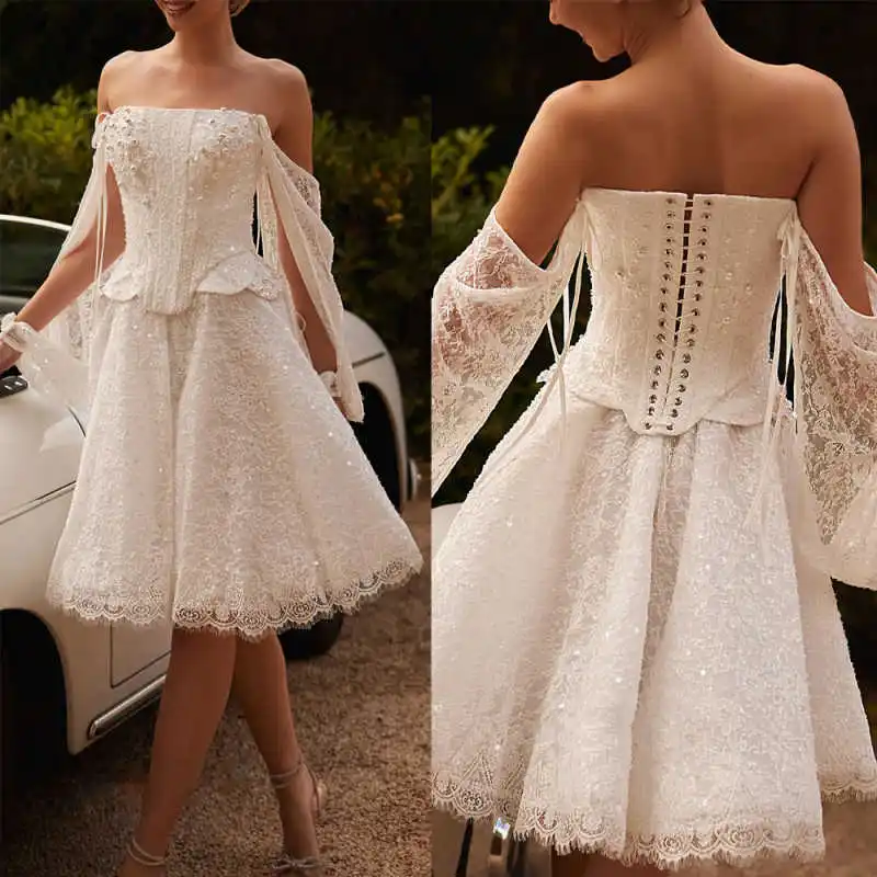 

Элегантные короткие вечерние платья без рукавов, без бретелек, с пайетками, на шнуровке, длиной до колена, для вечеринок, выпускных вечеров, на заказ