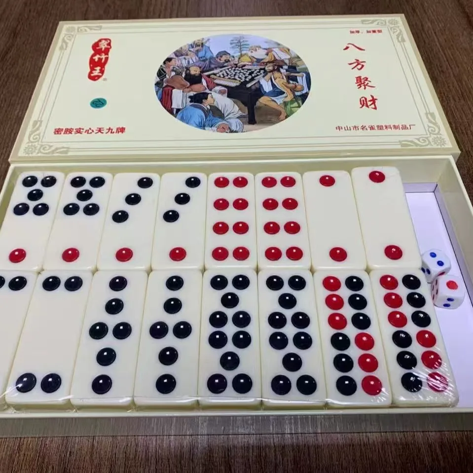 Conjunto de telhas chinesas Pai Gow Paigow Domino Casino Jogo Festa Brinquedo divertido para entretenimento