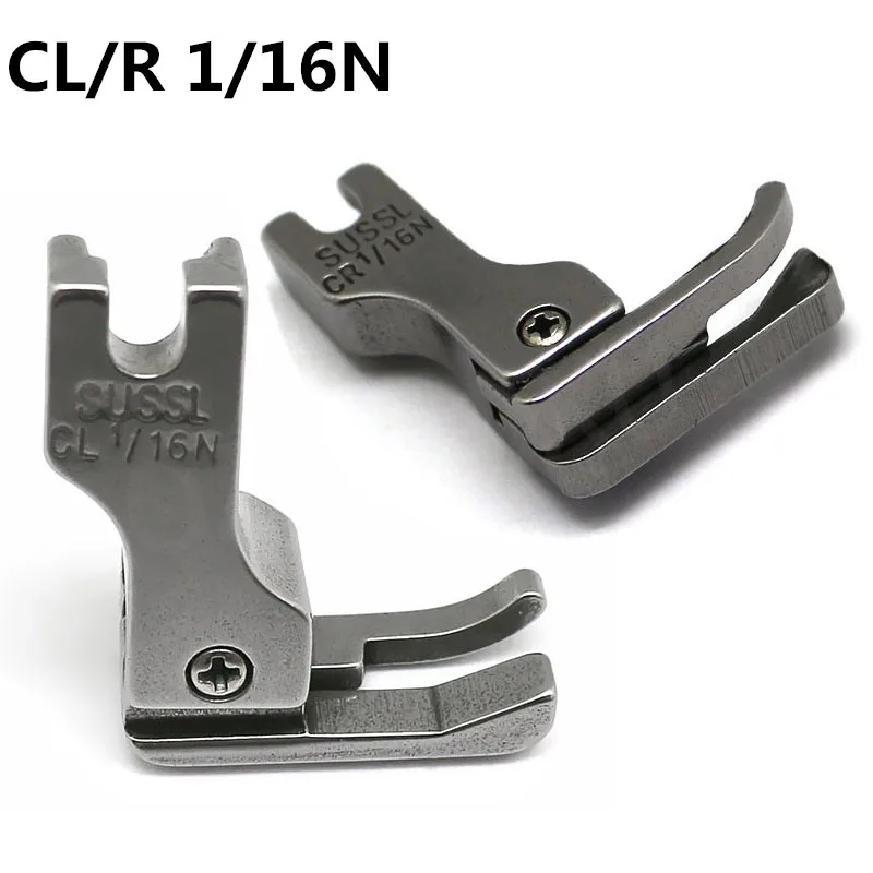 1 Pcs CR1/16N CR1/32N CL1/16N CL1/32N Industrial Sewing Machine Compensating Presser Foot Left/Right Edge Guide Presser Foot