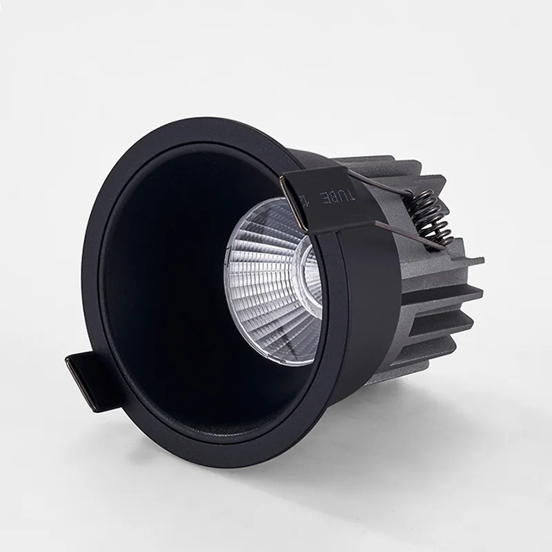 Spot lumineux LED encastrable avec technologie COB, éclairage d'intérieur, luminaire de plafond, lumière à intensité réglable, anti-absorbe ouissement, 7/9/12/15W, 110/220V