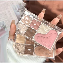 Novo Dream Star Sand Six Color Comprehensive Eye Shadow Disc Beginner Matte Highlight Brightening Powder Blusher One Disc