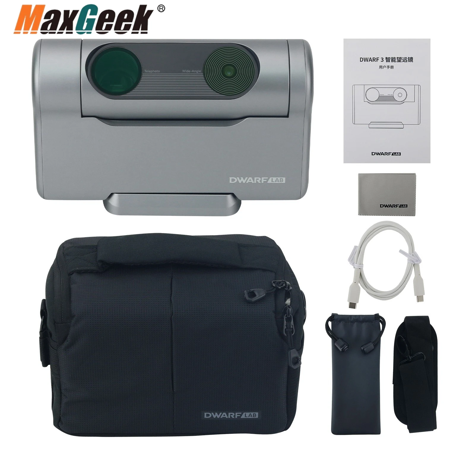 Teseek DWARF 3 Intelligent Astronomical Telescope 4K UHD Lightweight Portable Telescope Support NFC Connection
