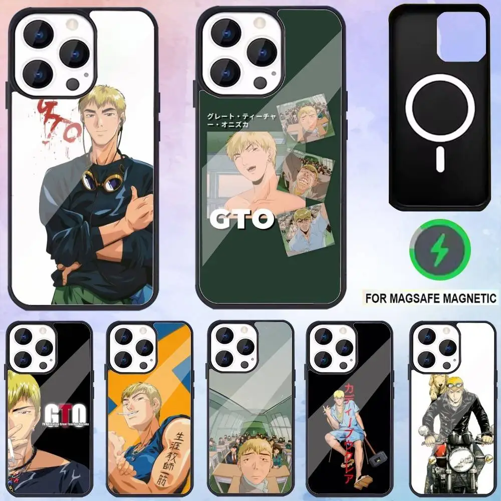 

Anime GTO-Onizuka T-Teacher Phone Case For iPhone17,16,15,14,13,12,11 Plus,Pro Max Magnetic For Magsafe Wireless Charging