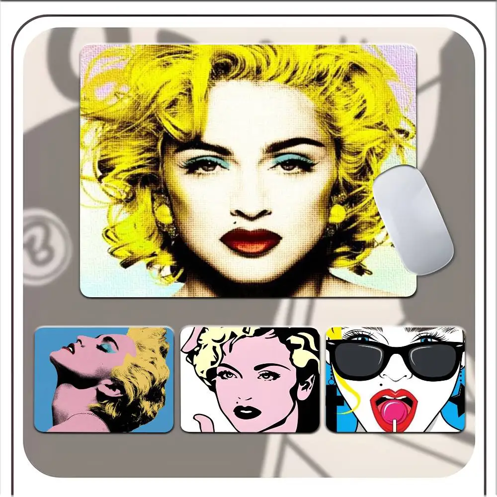 

1pc American Female Singer M-madonna Small Mousepad Keyboard Pad Laptop Cushion Non-slip Deskpad