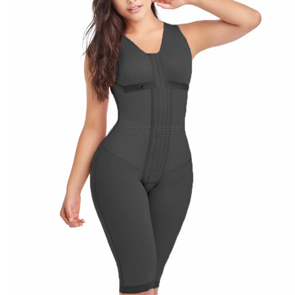 

Women Full Body Shaper Tummy Control Fajas Front Closure Weight Loss Postpartum Bodysuit Skin-Friendly Casual Fajas Colombianas