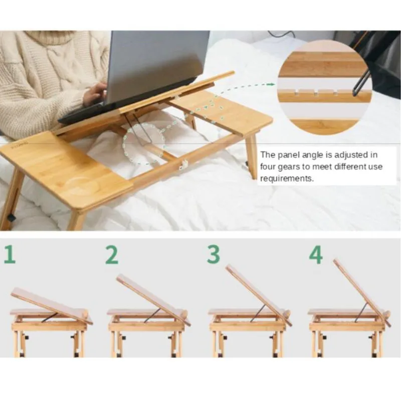 Casa Pieghevole Del Computer Portatile Scrivania per il Letto e Divano Del Computer Portatile Vassoio Da Letto Tavolo Scrivania Portatile Scrivania Giro per Lo Studio e la Lettura letto Vassoio Superiore Da Tavolo