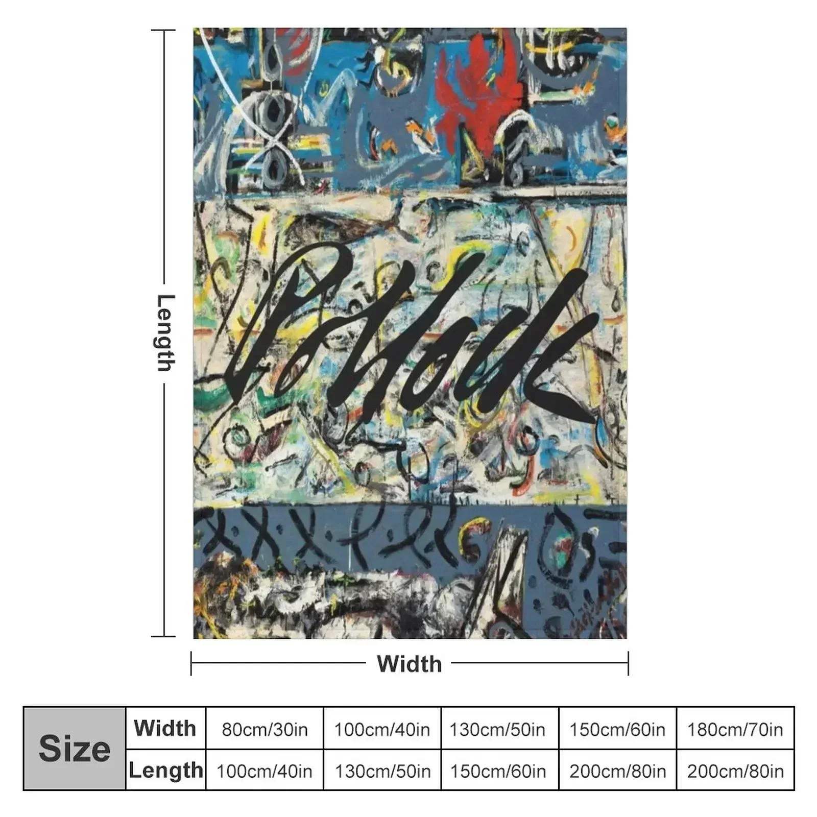 Guardians of the Secret by Jackson Pollock Throw Blanket