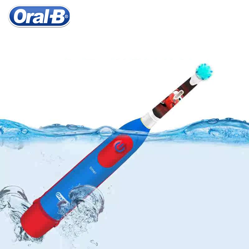 Oral B Kid‘s Electric Toothbrush 5510K Rotary Clean Soft Bristle Smart Timer Battery Brush + 4/8 Accessory Brush Head for 3+ Age