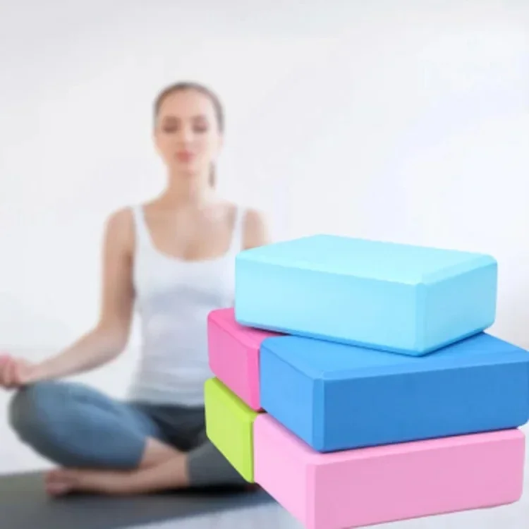 

1pc High Density Yoga Foam Blocks Non-slip Solid Color Yoga Balance Fitness Dance Supplies For Yoga Pilates And Meditation Yoga