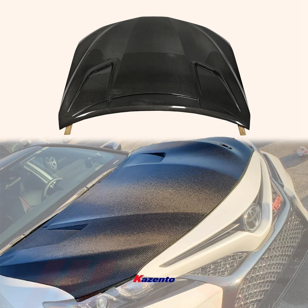 For Toyota Camry 2018-2023 Carbon Fiber Front Bumper Vented Cooling Hood Bonnet