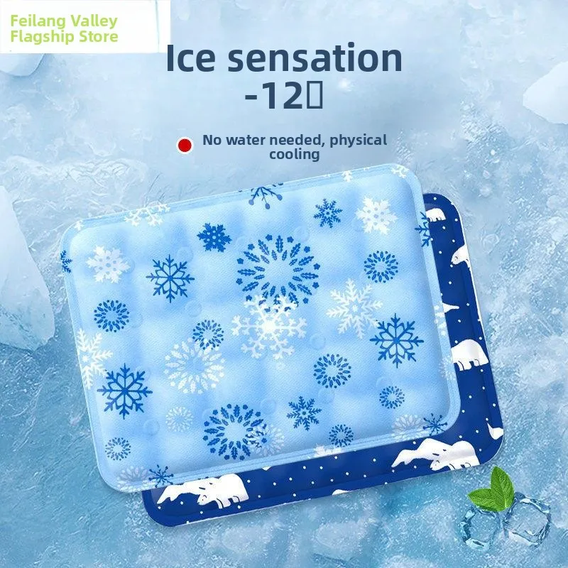 

Cooling Ice Pad Breathable Office Chair Mat Student Desk Pad Mattress Ice Bag Portable Air Conditioning Home Use PVC Material