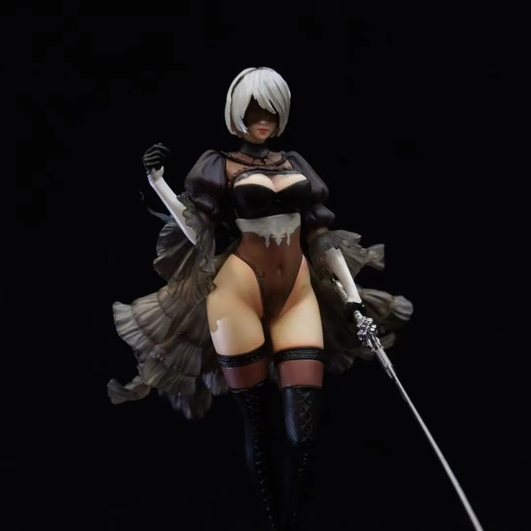 

Коллекционная статуэтка NieR Automata 2B в свадебном платье, украшение для рабочего стола, подарок на день рождения для фанатов аниме