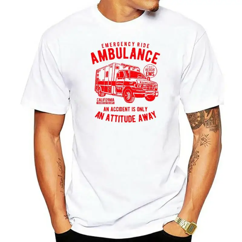 Ambulance Mens T-Shirt Emergency Ride Paramedic Nurse Gift