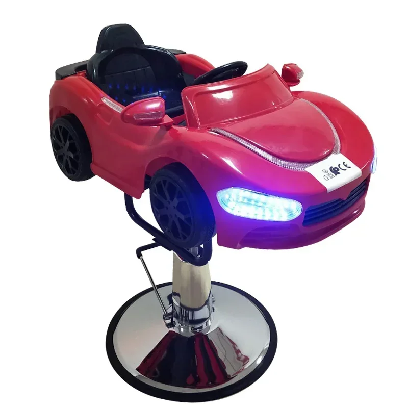 

Children's Hair Cutting Chair Cartoon Cute Car Barber Shop Chair Hair Lifting Rotating