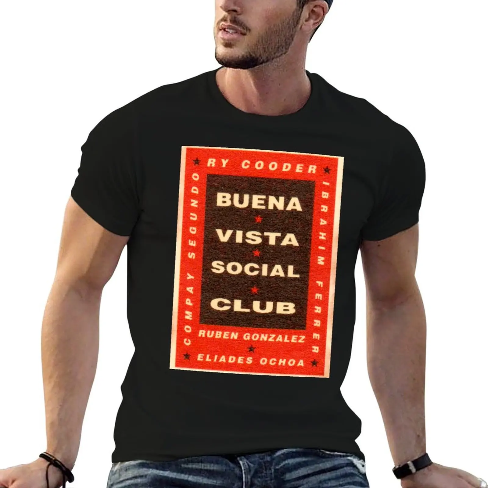 Buena Vista Social Club T-Shirt man t shirt cotton high quality t shirt custom print t shirt man cotton T-shirt