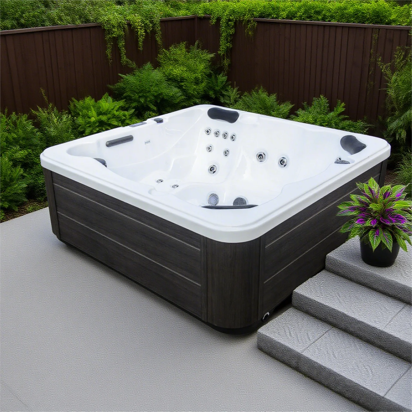 Limited Stock SR849 Modern 5-Person Hot Tub Spa With Balboa Control System Massage Function For OEM