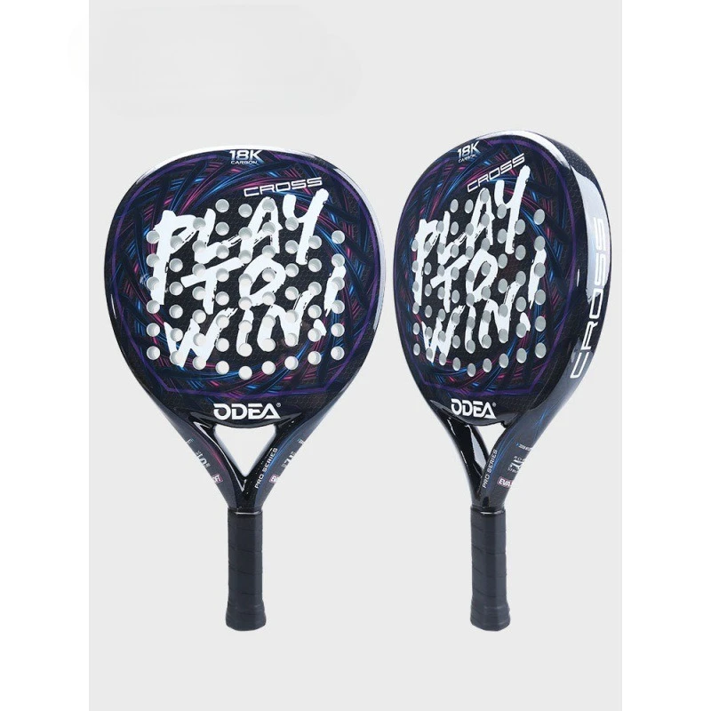Plate Tennis Racket Full Carbon Fiber Professional Lightweight Padel Cage Beach Racket Badminton