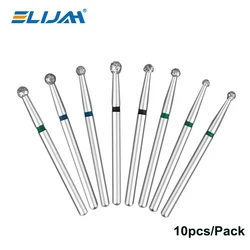 Denspay 10pcs/pack Extra Long Dental Diamond Burs 25mm FG Dia-burs 1.6mm Shank for High Speed Handpiece Burs Dentist Tools