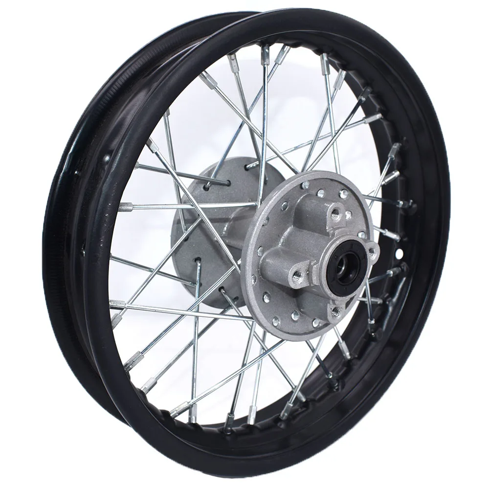 Off Road motorcycle 1.85-12 inch Iron wheel rim Circle Can Fit for 80 / 100-12 inch rear wheel