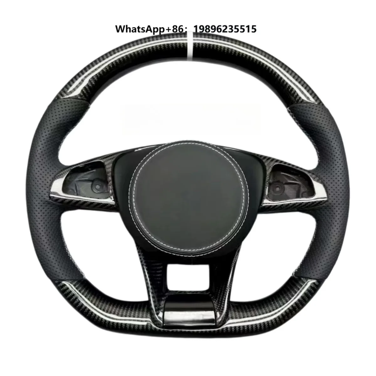 Carbon Fiber Steering Wheel for W176 W205 W213 W253 C63 Sport Modification