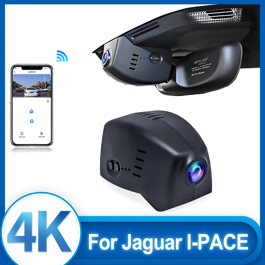 

Видеорегистратор для Jaguar I-PACE EV400 HSE 2018 2019 2020, простая установка, видеокамера, высокое качество, HD, ночное видение