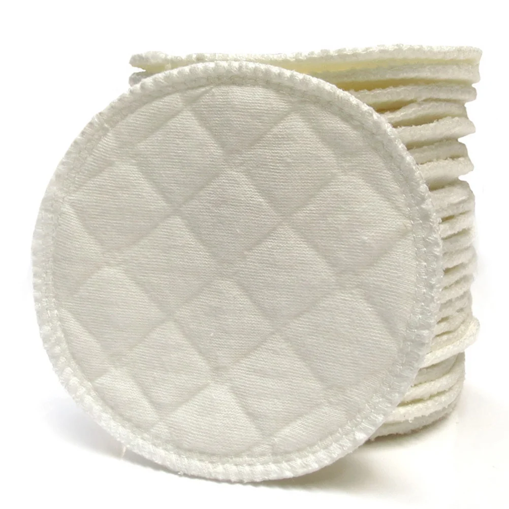 12Pcs Contoured Reusable Breast Pads Washable Nursing Pads Ultra Absorbent 3-Layer Protection for Lactating Women with Sensitive