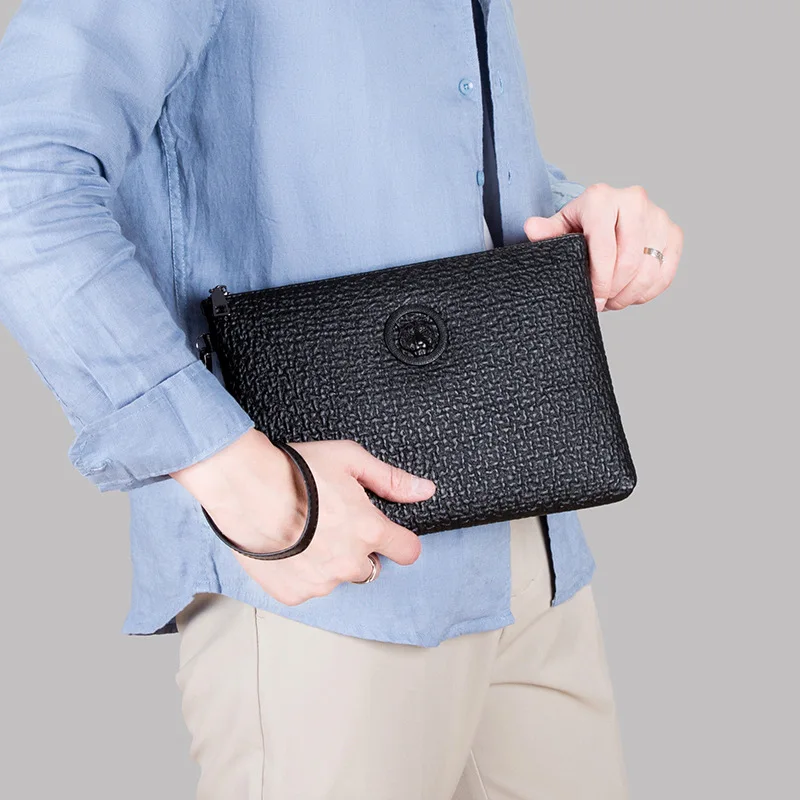 Casual Soft PU Leather Men Day Clutch Bag High Quality Business men Cardholder Case Fashion Male Leather Money Handbag 2026