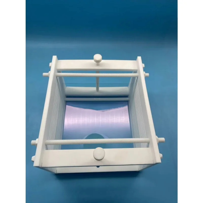 PTFE Coated Wafer Cleaning Carrier Tray Accessory For Glass Silicon Wafer Etching Developing Semiconductor Lab Supplies