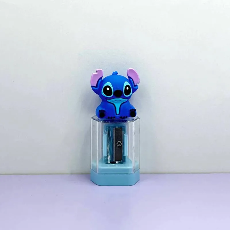 Imagem -02 - Disney Stitch Cartoon Eraser For Kids Desenho Lápis Sharpener Papelaria Presentes Material Escolar Borracha Kawaii 16 Pcs por Lote